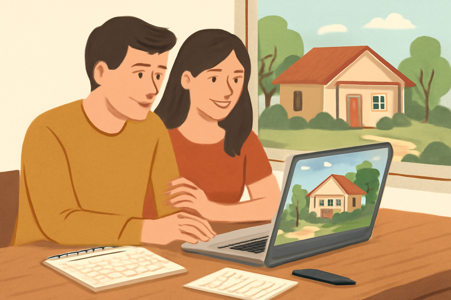 Illustration zum Thema Privat: Ferienhaus direkt beim Vermieter buchen: So findest du die Website und fragst richtig an